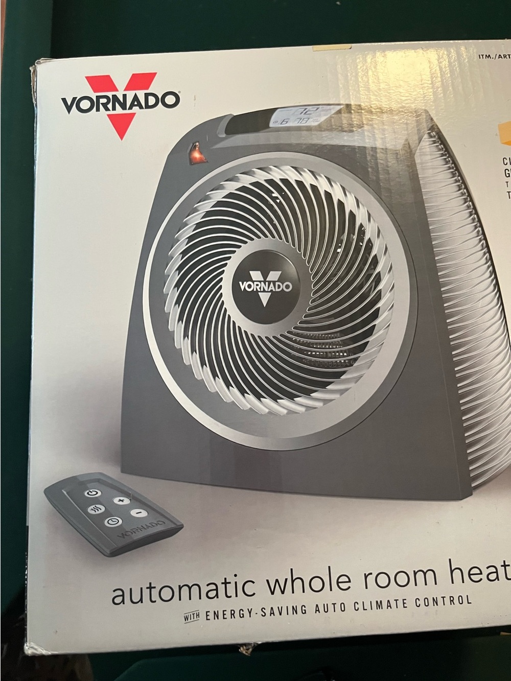 Vornado Whole Room Heater - Gray/black